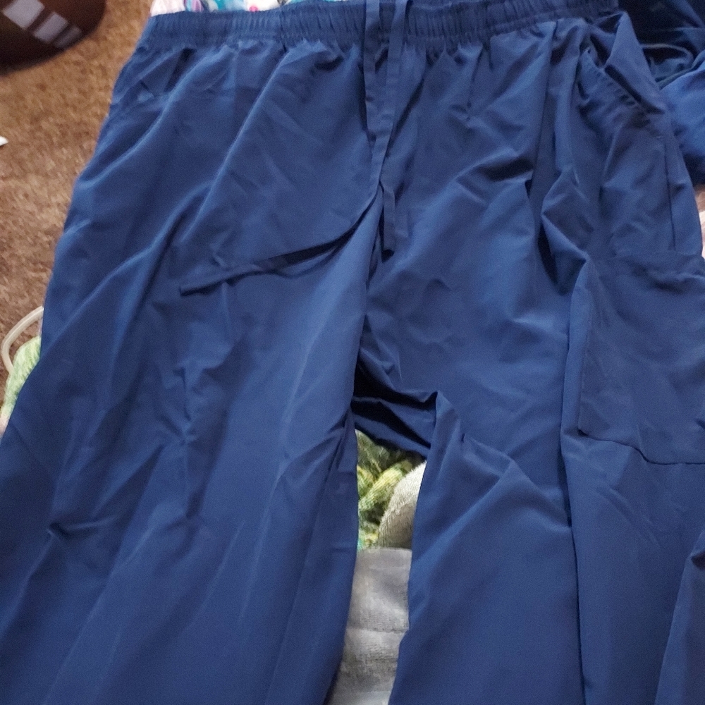 New scrub pants size 2x plus size blue